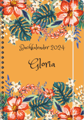 BK059 Buchkalender "Blumen abstrakt 3"