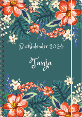 BK060 Buchkalender "Blumen abstrakt 4"