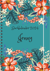 BK061 Buchkalender "Blumen abstrakt 5"