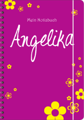 NB001 Notizbuch "lila Blumen"