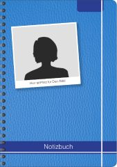 NB011 Notizbuch "Leder blau"