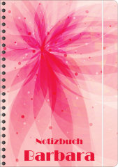 NB029 Notizbuch "Blume rot"
