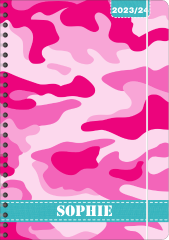 SP003 Schulplaner "Camouflage rosa"