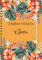 SP059 Schulplaner "Blumen abstrakt 3"