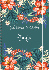 SP060 Schulplaner "Blumen abstrakt 4"