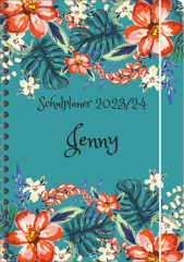 SP061 Schulplaner "Blumen abstrakt 5"